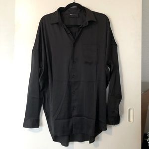 ASOS Oversized Silk Button Down